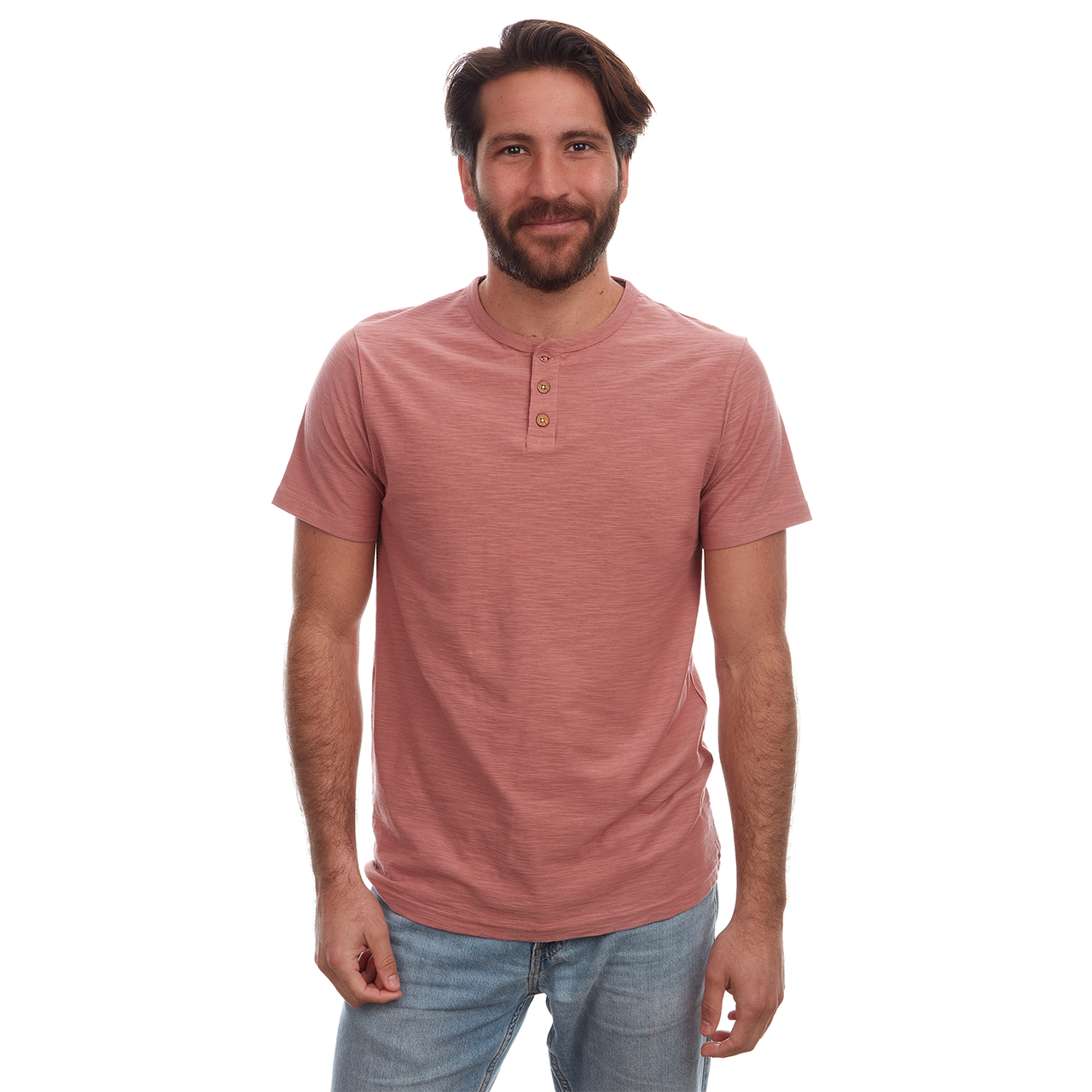Noel Solid Slub Henley - Concordia Style Boutique