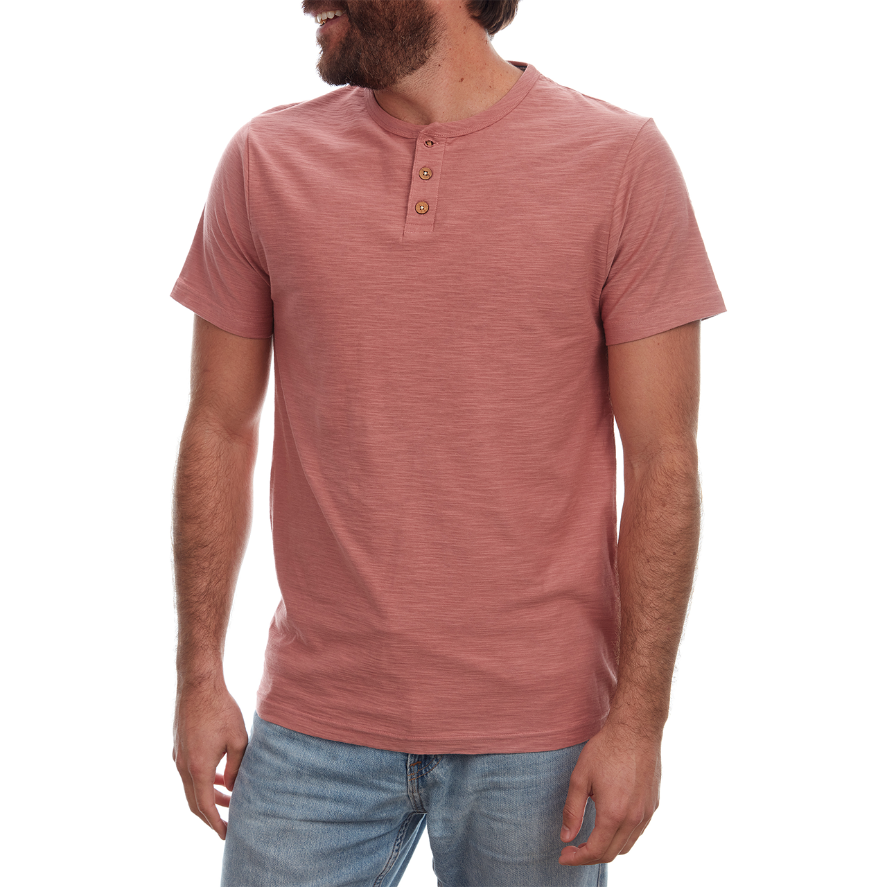 Noel Solid Slub Henley - Concordia Style Boutique