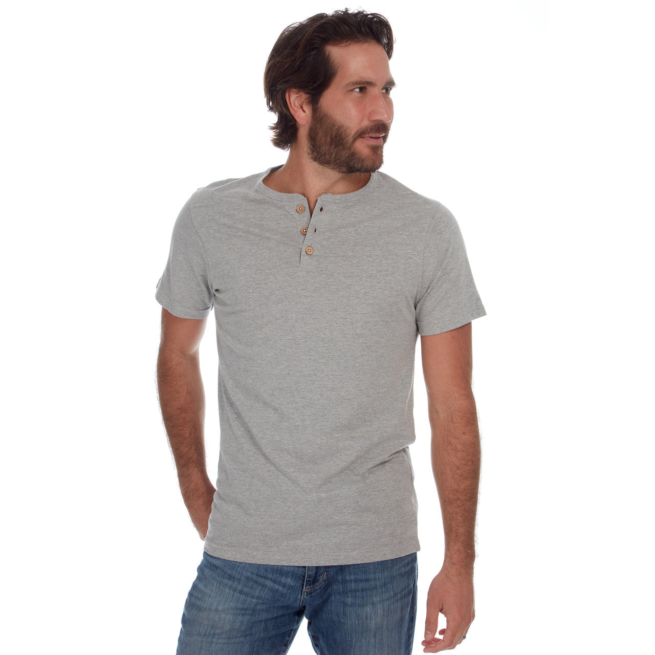 Noel Solid Slub Henley - Concordia Style Boutique