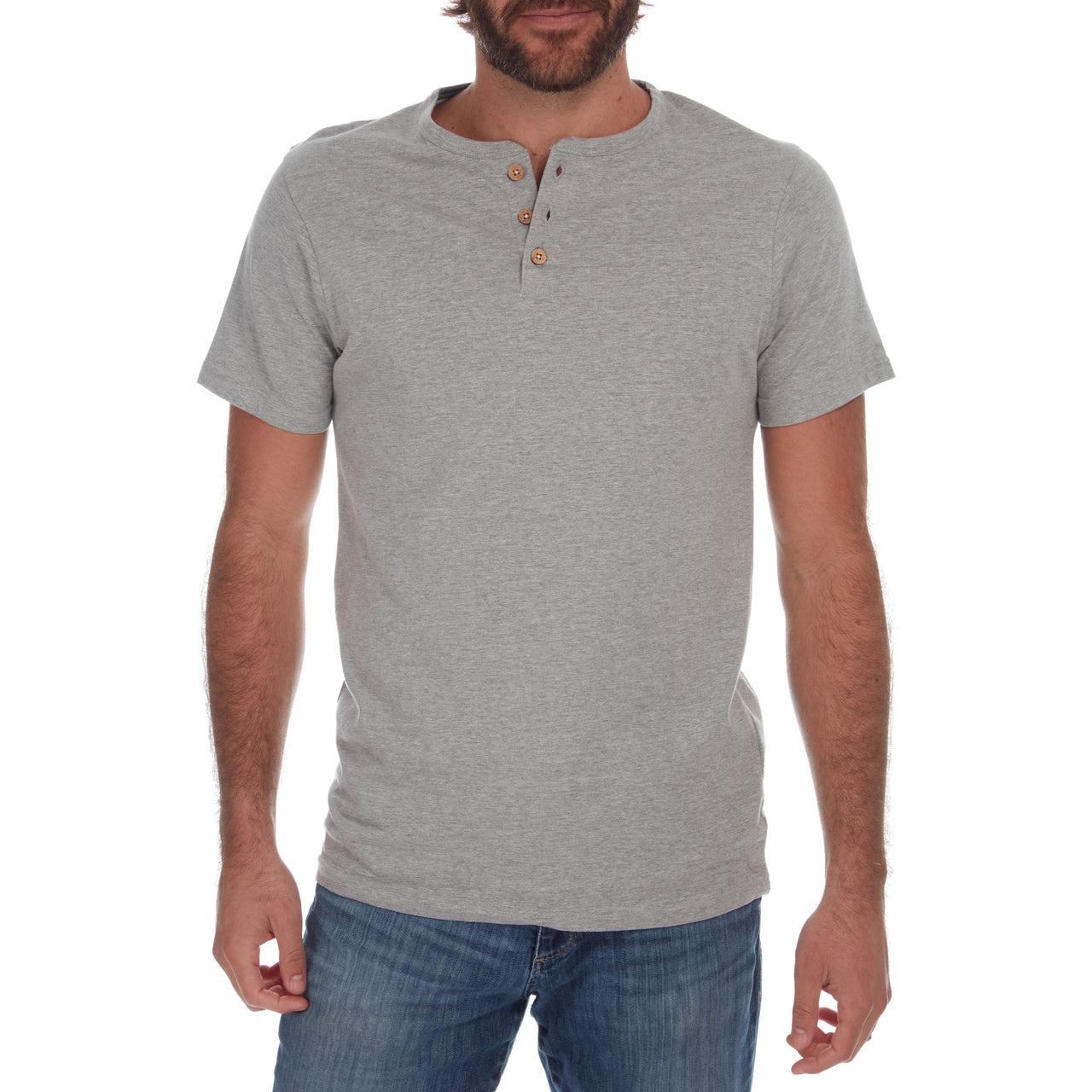 Noel Solid Slub Henley - Concordia Style Boutique