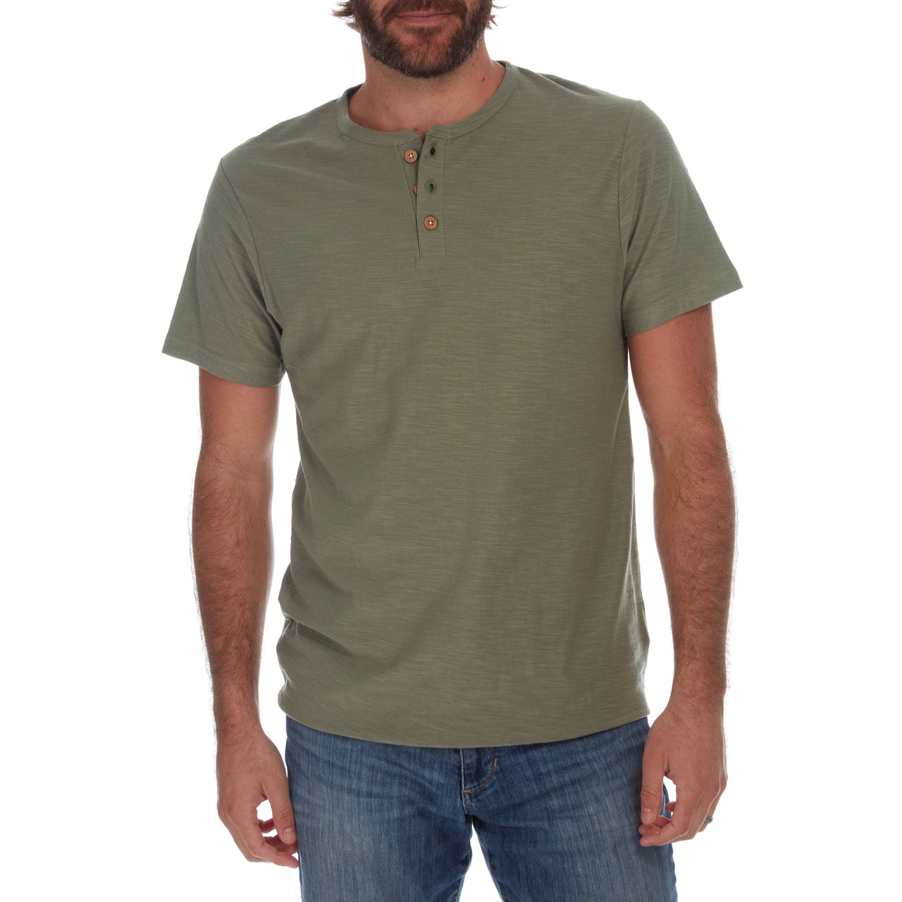 Noel Solid Slub Henley - Concordia Style Boutique