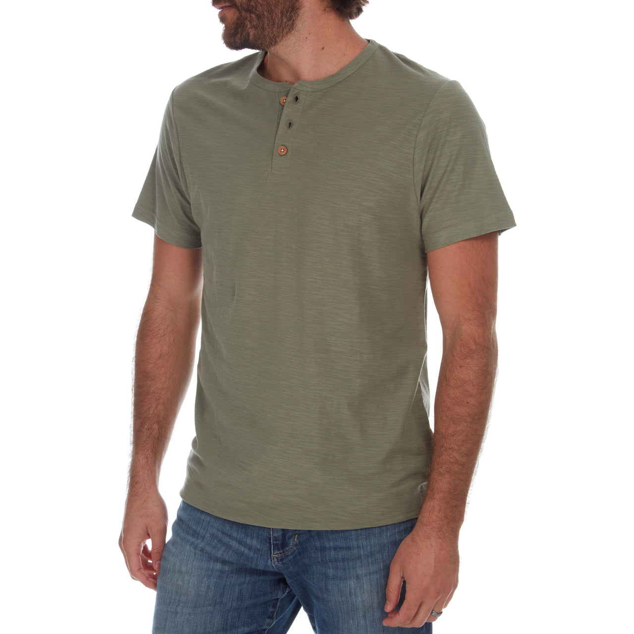 Noel Solid Slub Henley - Concordia Style Boutique