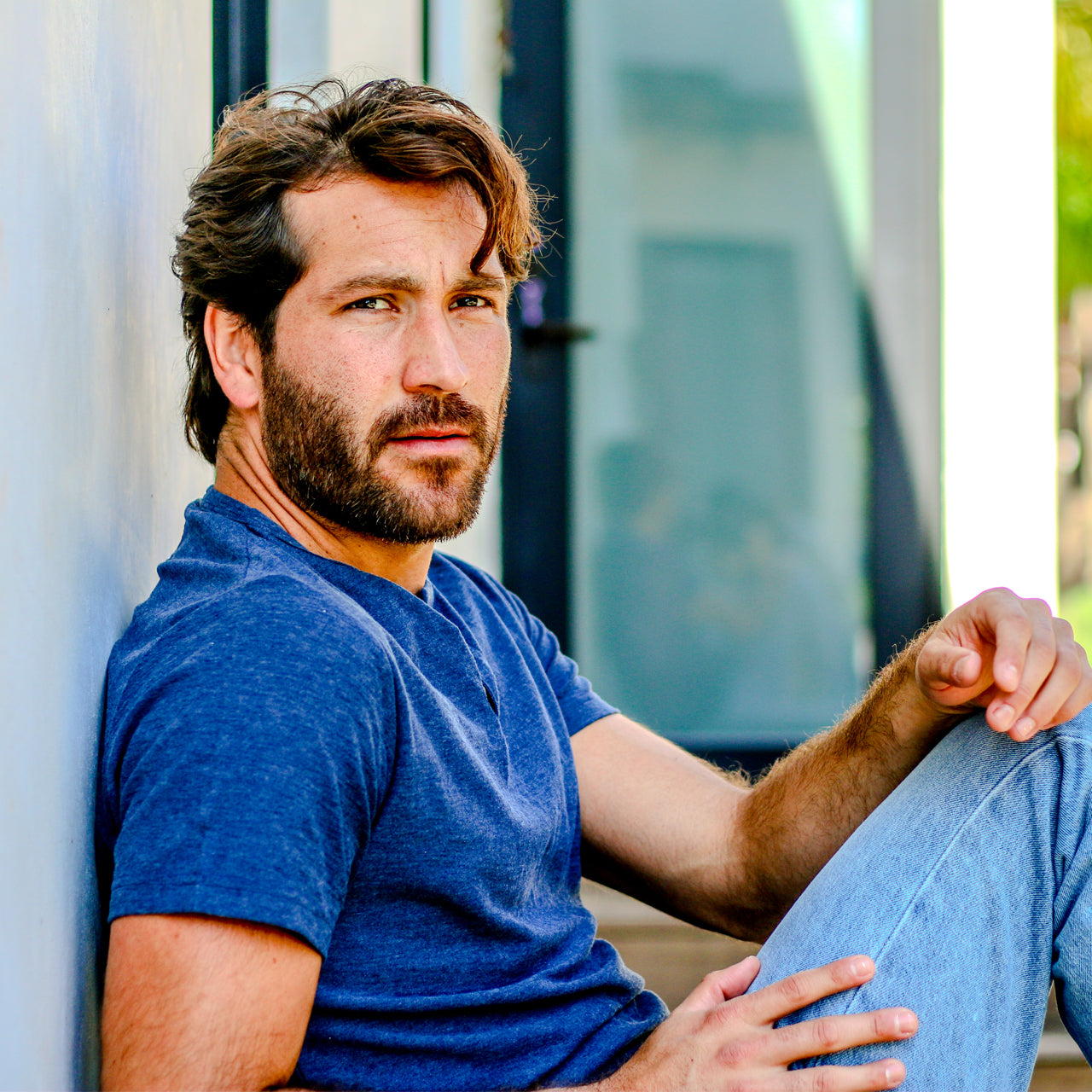 Noel Solid Slub Henley - Concordia Style Boutique