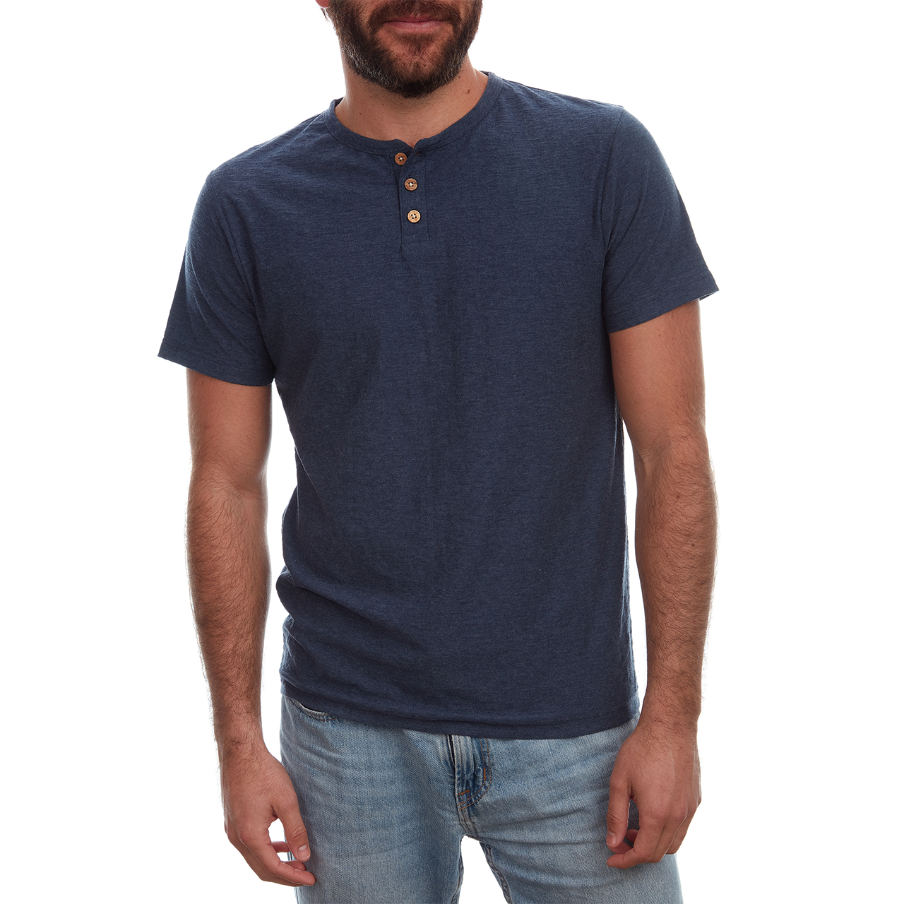 Noel Solid Slub Henley - Concordia Style Boutique