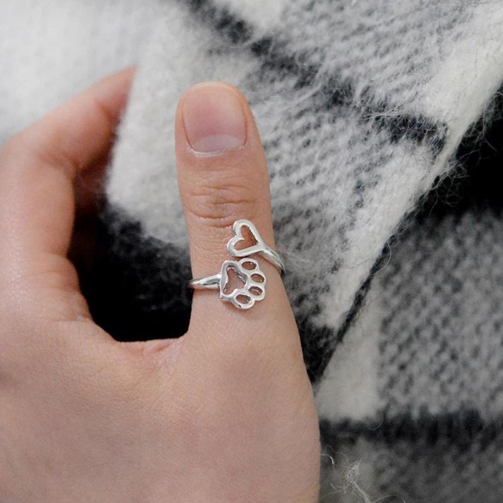 PAW HEART RING (ADJUSTABLE) - Concordia Style Boutique