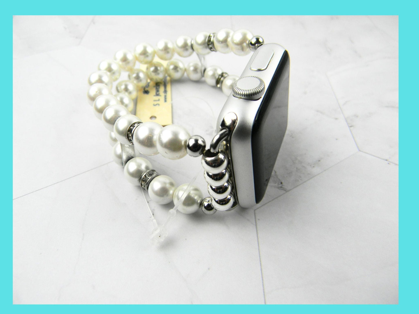 Watch Band for Apple Watch, Off White Pearl Apple Watch Bracelet