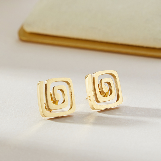 CHIC SPIRAL STUD EARRINGS (PAIR) - Concordia Style Boutique