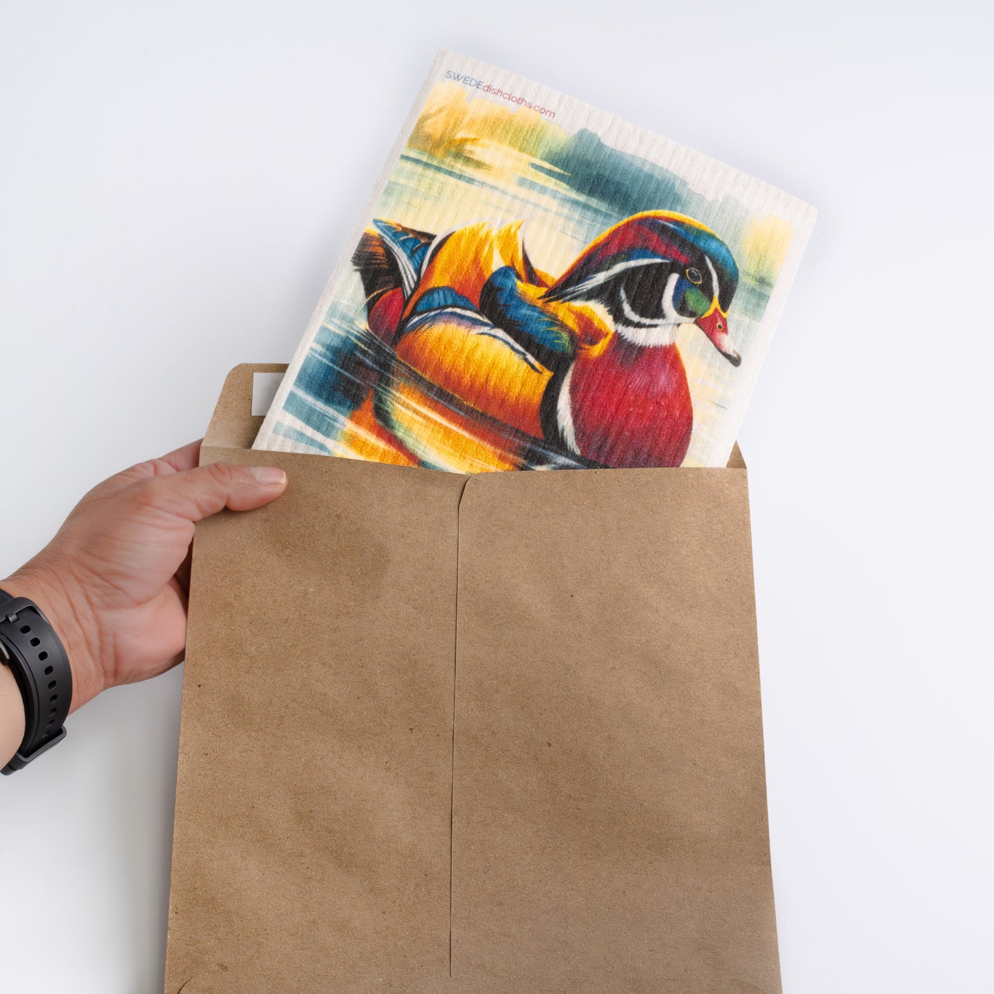 Eco-Friendly Swedish Dishcloths - Wood Duck Set of 3 (Paper Towel Replacements) - Concordia Style Boutique