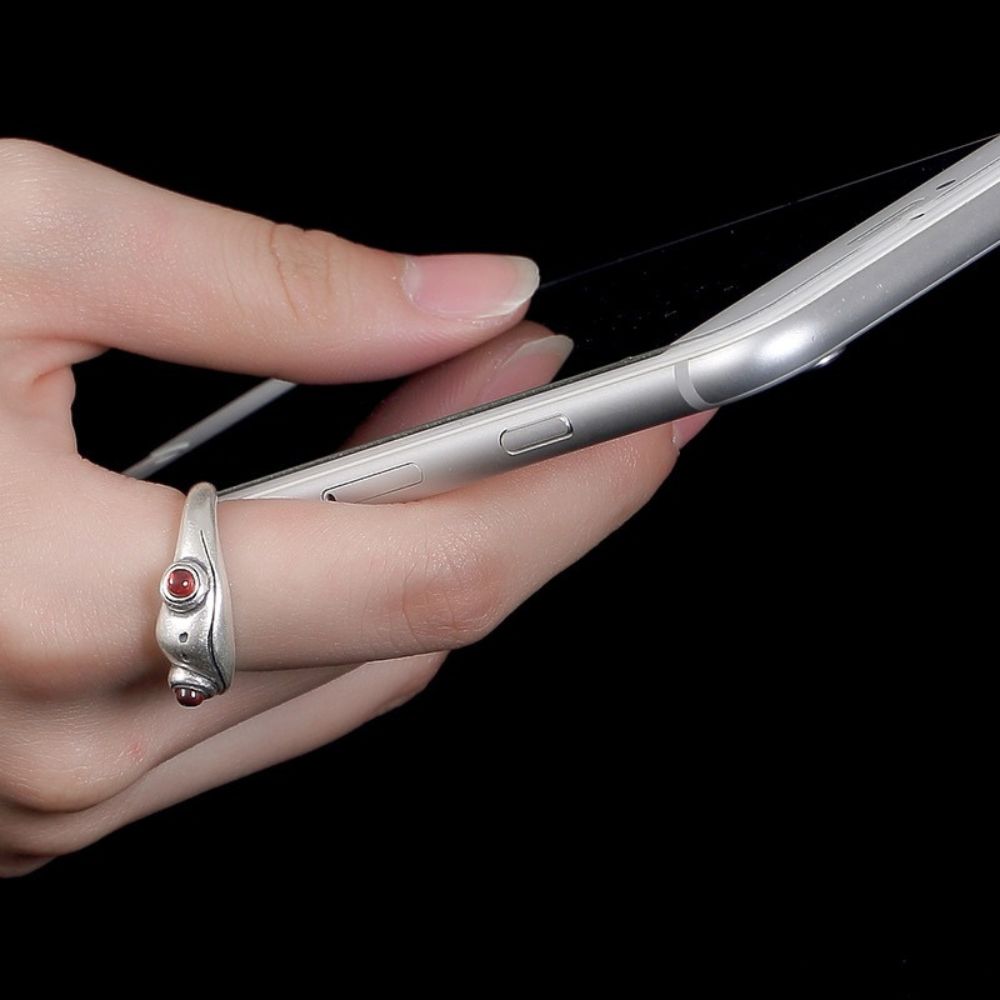 SILVER FROG RING (ADJUSTABLE) - Concordia Style Boutique