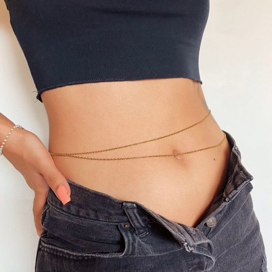 LAYERED WAIST GOLD CHAIN (ADJUSTABLE) - Concordia Style Boutique