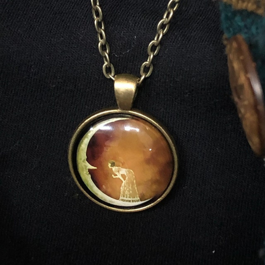 WOMAN ON THE MOON NECKLACE - Concordia Style Boutique