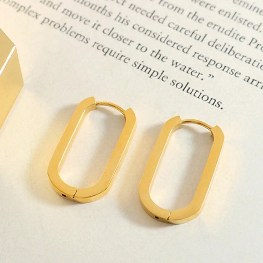 GEOMETRIC HOOP EARRINGS (PAIR) - Concordia Style Boutique