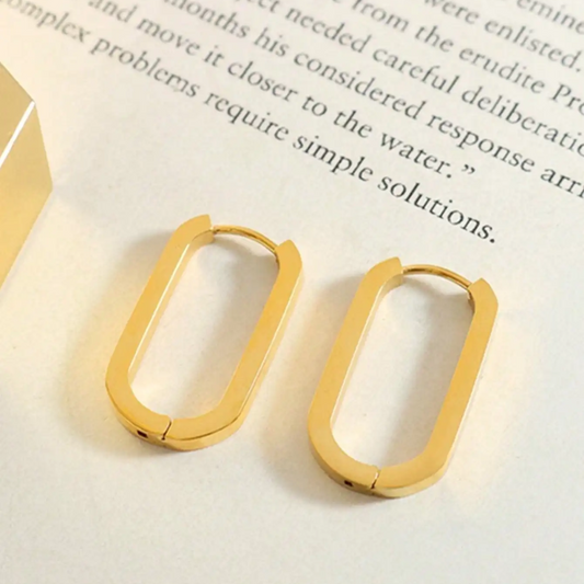 GEOMETRIC HOOP EARRINGS (PAIR) - Concordia Style Boutique