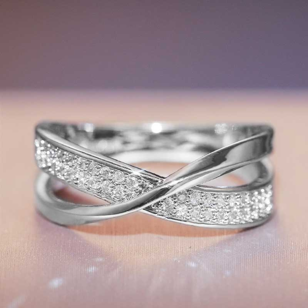 WOVEN CROSSOVER RING - Concordia Style Boutique