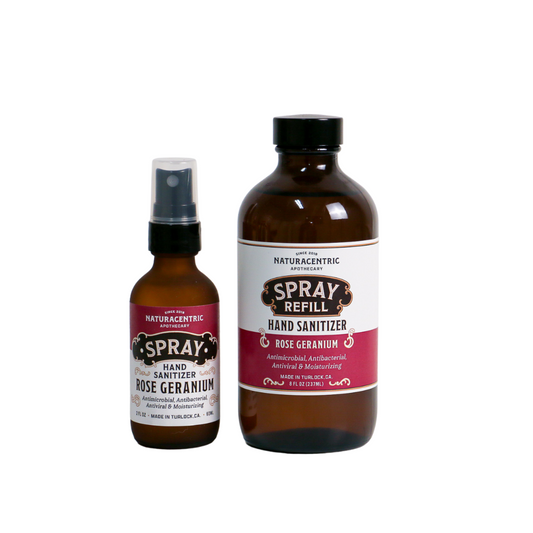 Rose Geranium Essential Oil Based Hand Sanitizer Spray - Concordia Style Boutique