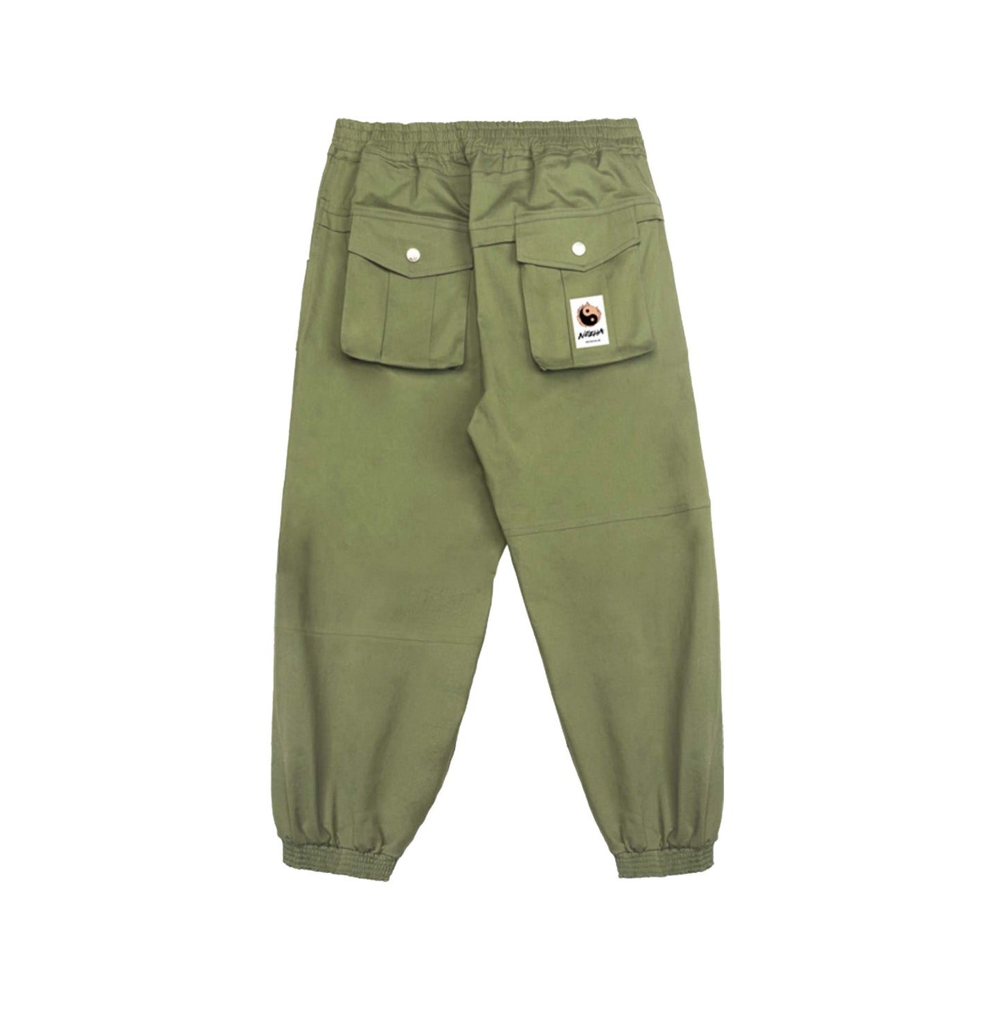 IBP332 Yin Yang Army Green Cargo Pants - Concordia Style Boutique