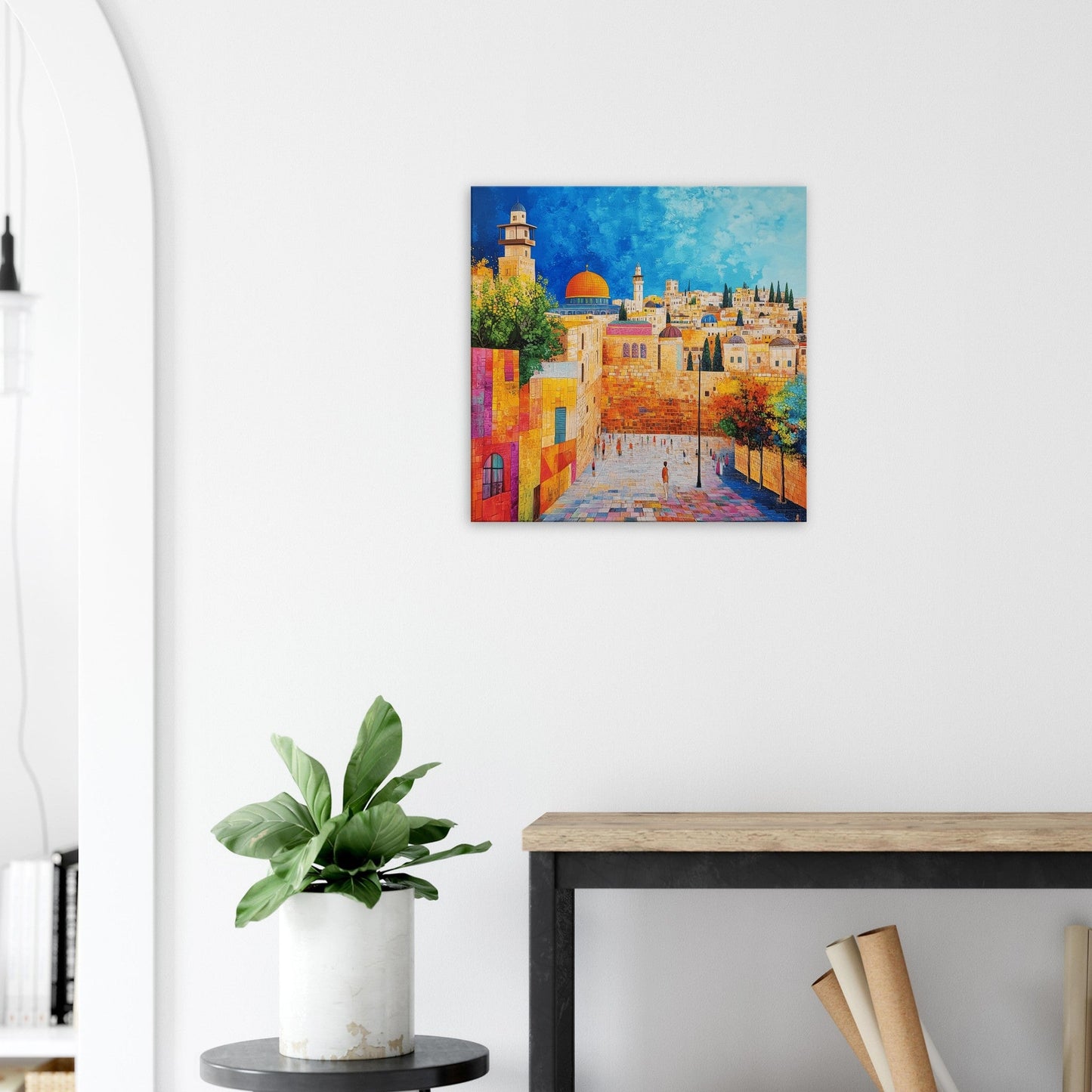 Path of Faith: Jerusalem Wall Canvas Print