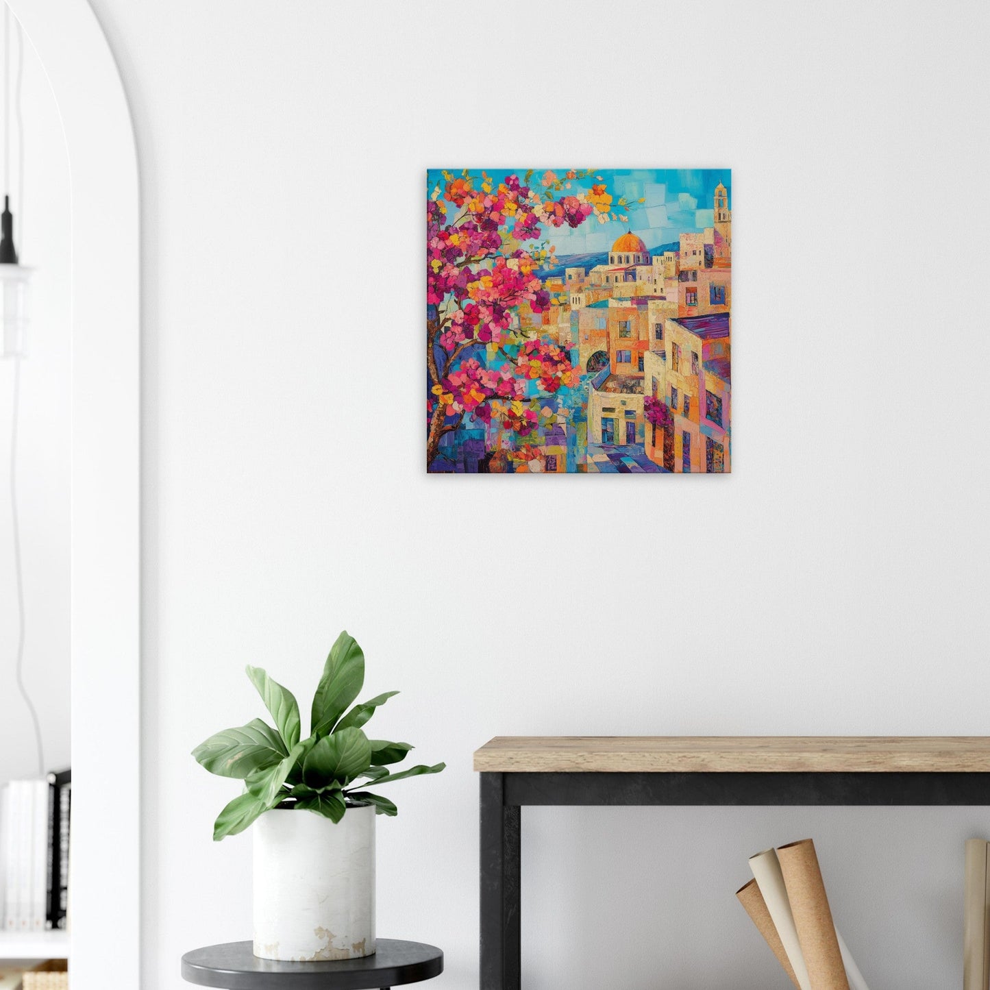 Blooming Jerusalem: Canvas Art Print