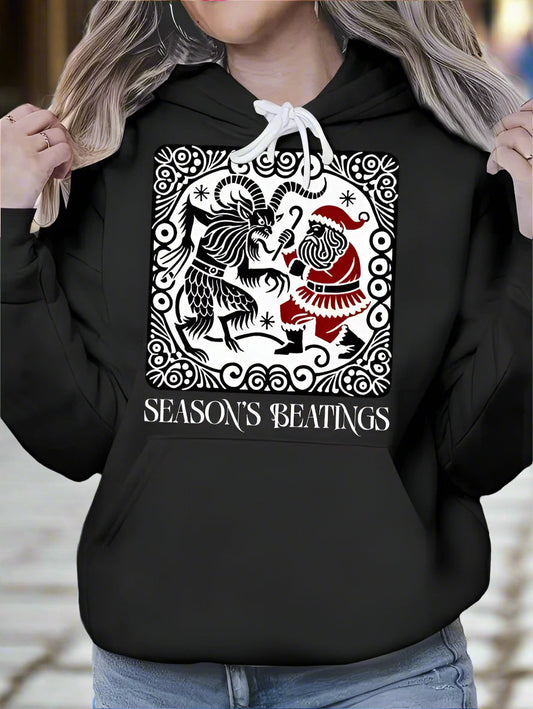 Women’s Krampus vs Santa Hoodie