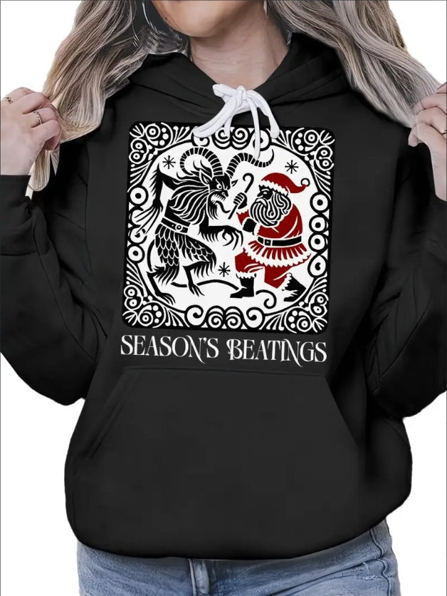 Women’s Krampus vs Santa Hoodie