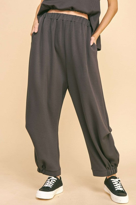 Davi & Dani Drawstring Hem Round Neck Tank and Pants Set - Premium Pants Set from Concordia Style Boutique - Just $75.74! Shop now at Concordia Style Boutique