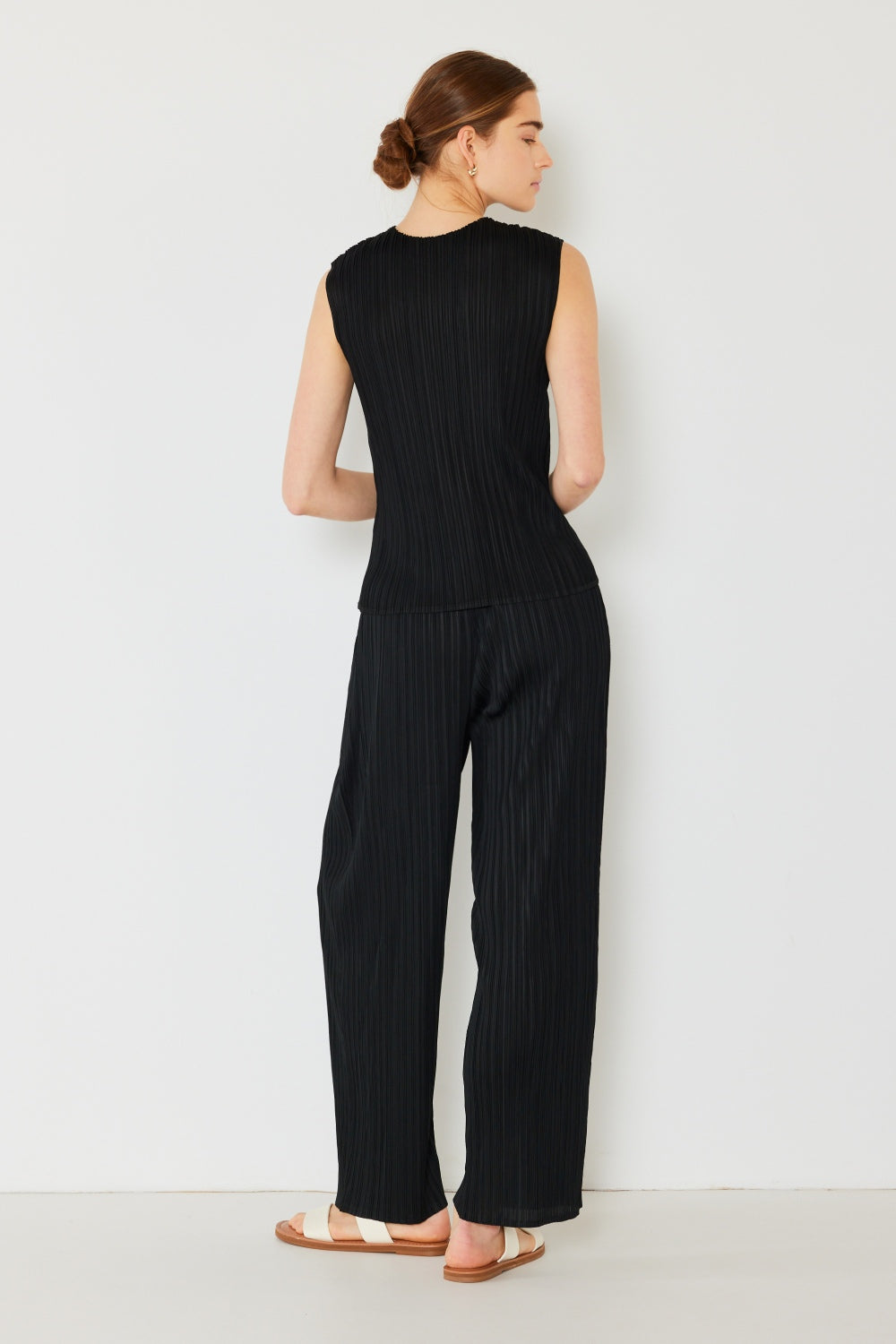 Marina West Swim Pleated Elastic-Waist Straight Pants - Premium Waist Straight Pants from Concordia Style Boutique - Just $52.80! Shop now at Concordia Style Boutique