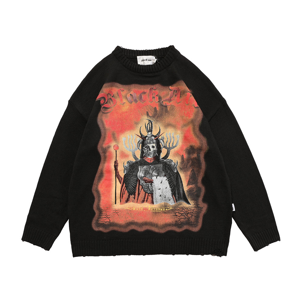 Extreme Dark Demon Knit Sweater - Concordia Style Boutique