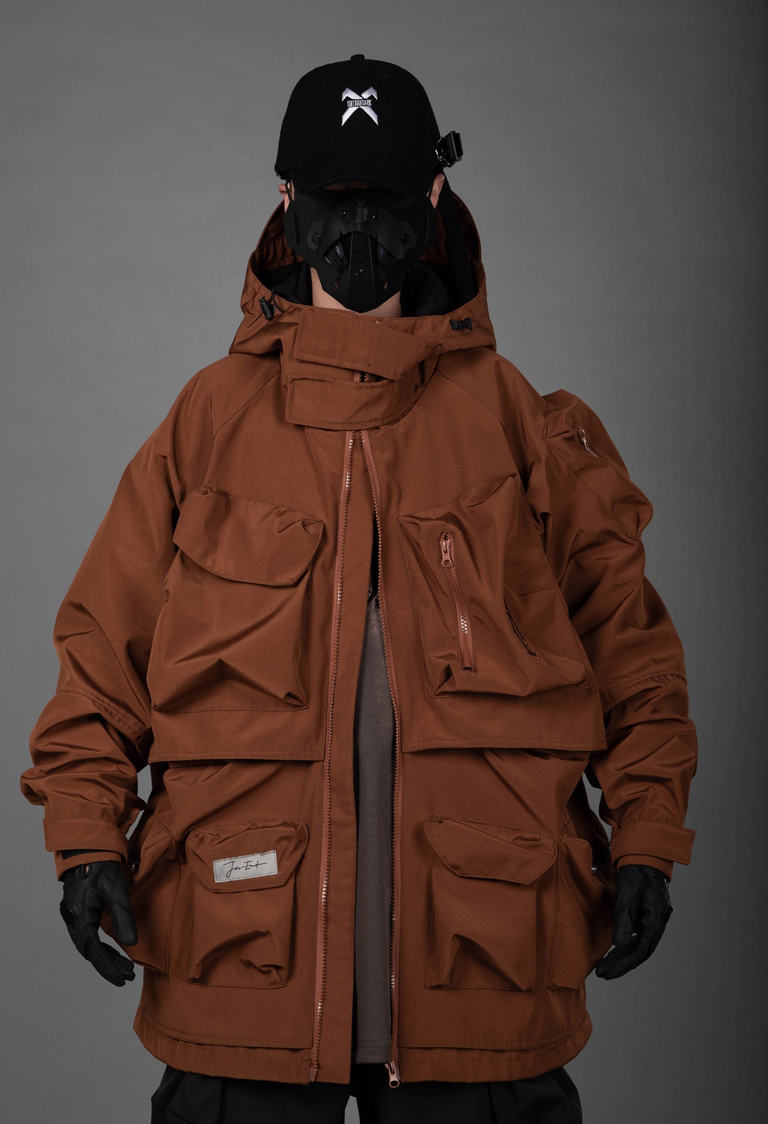 HiJ25 Brown Storage X Tech Jacket - Concordia Style Boutique