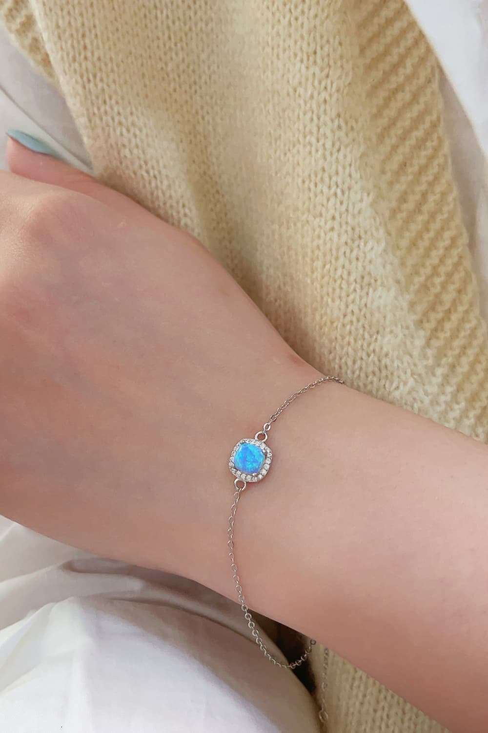 Opal Platinum-Plated Bracelet - Concordia Style Boutique