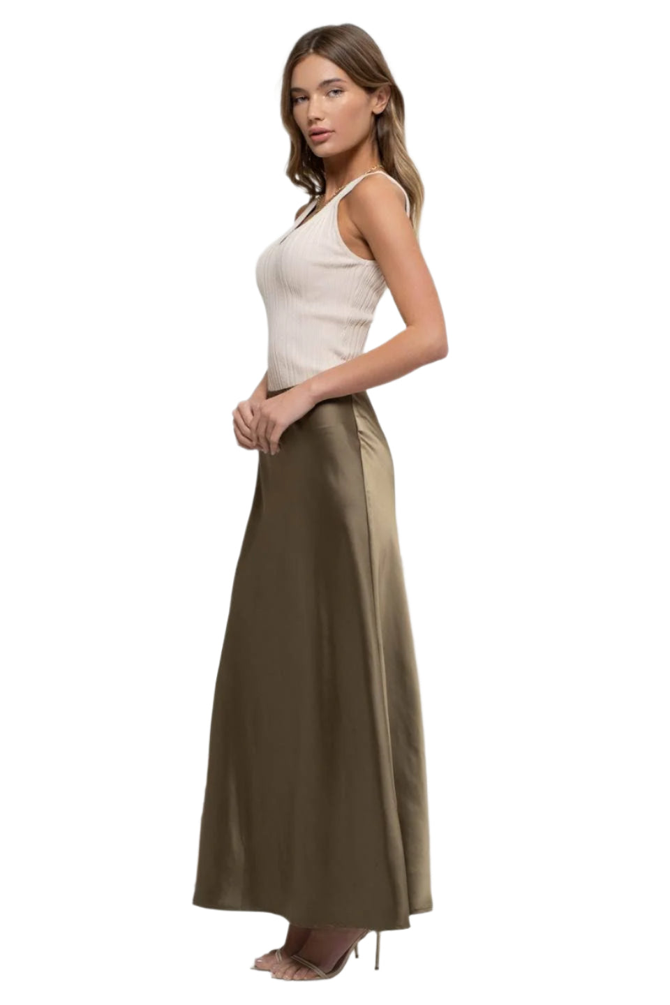 Sleeveless V Neck Sweater Knit Top