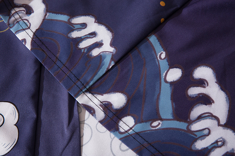 YC6316 Purple Cranes Kimono - Concordia Style Boutique