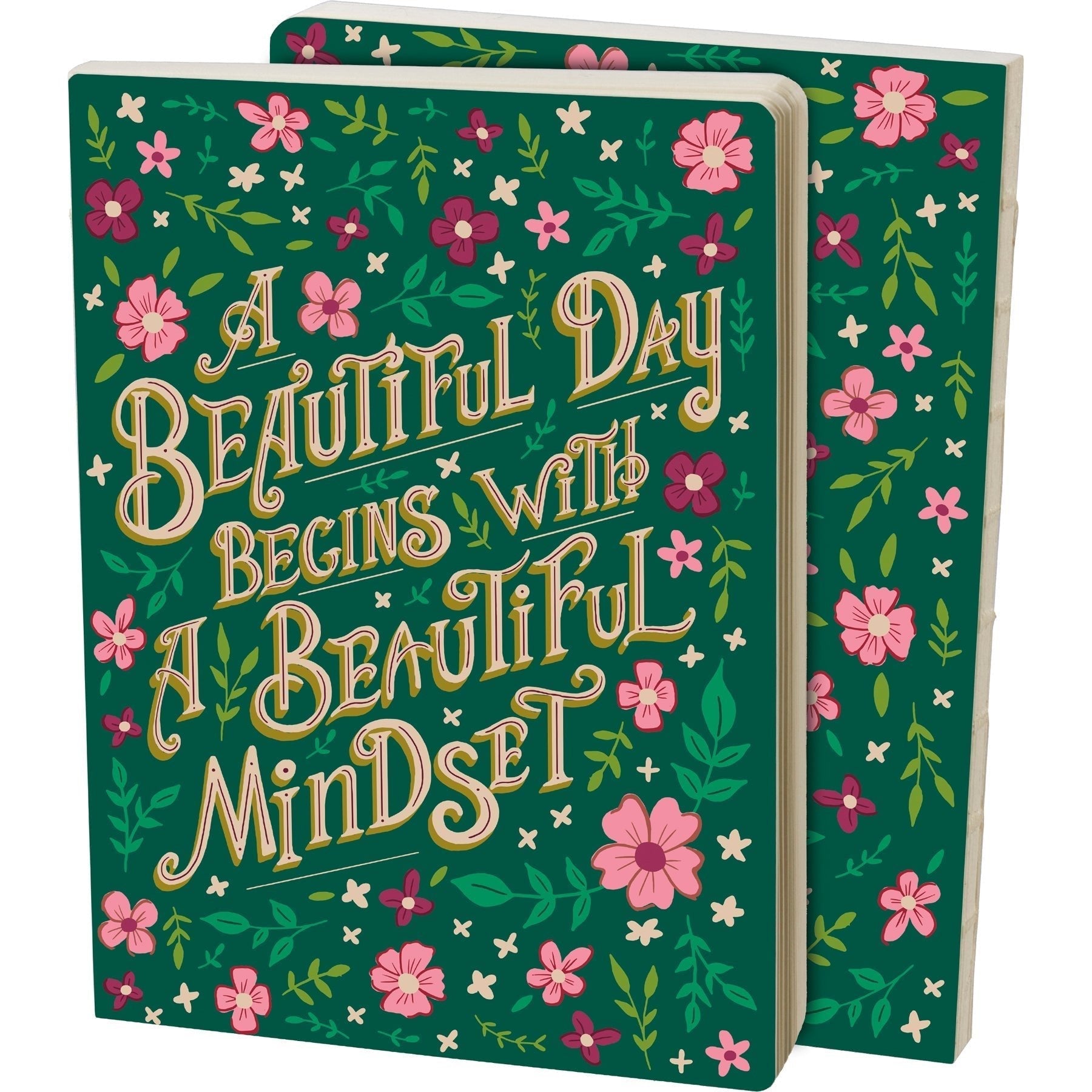 A Beautiful Day Begins With A Beautiful Mind Double-Sided Journal | 160 lined pages - Concordia Style Boutique