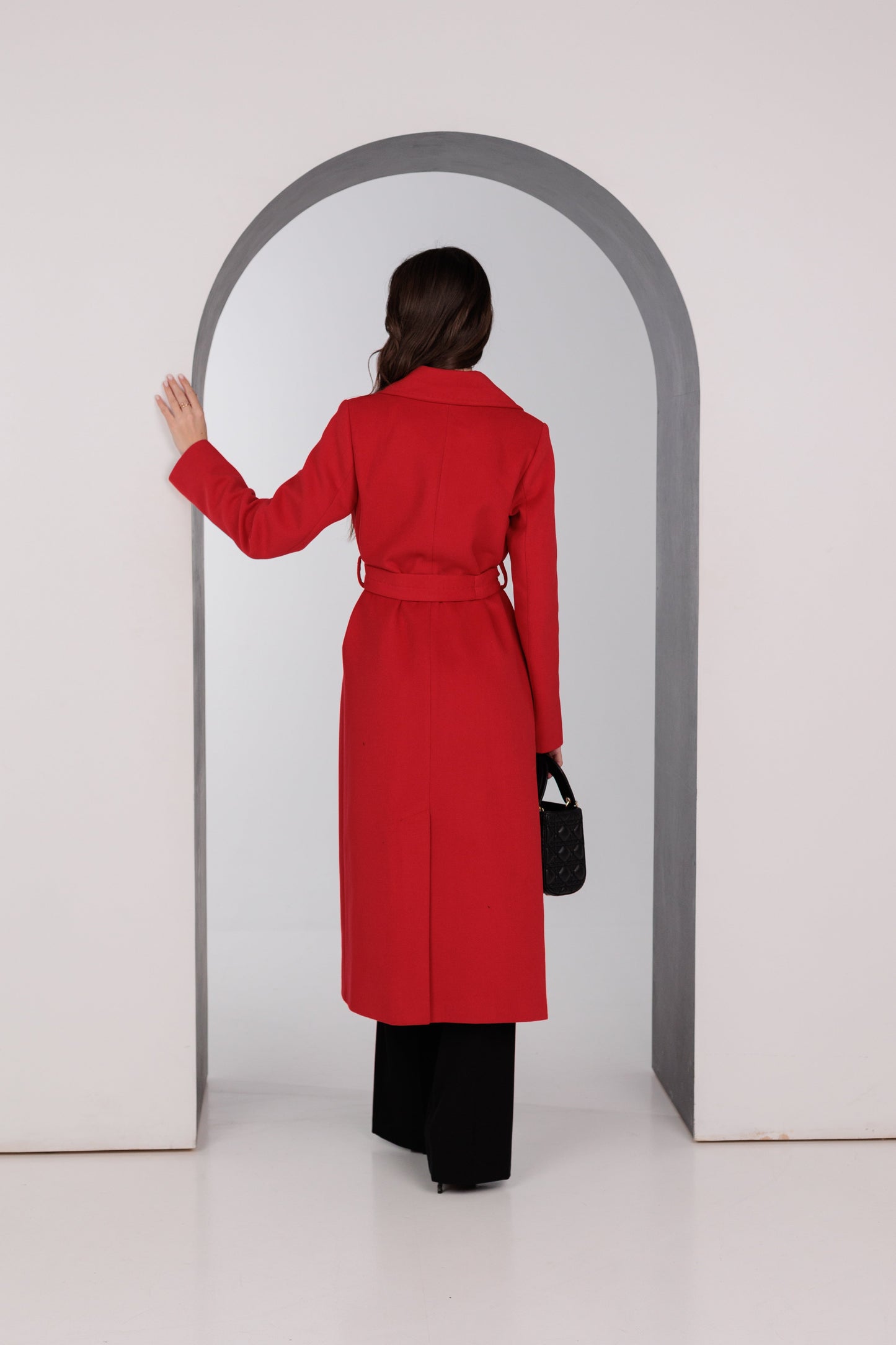 Astoria Classic Wraparound Wool Blend Overcoat