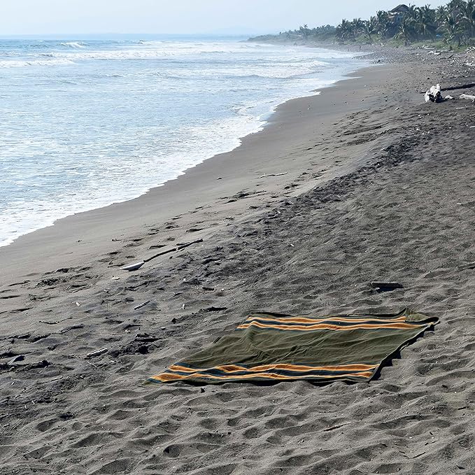 Canvas Camping Blanket - Waxed Canvas Outdoor Blanket / Bushcraft Blanket - Concordia Style Boutique