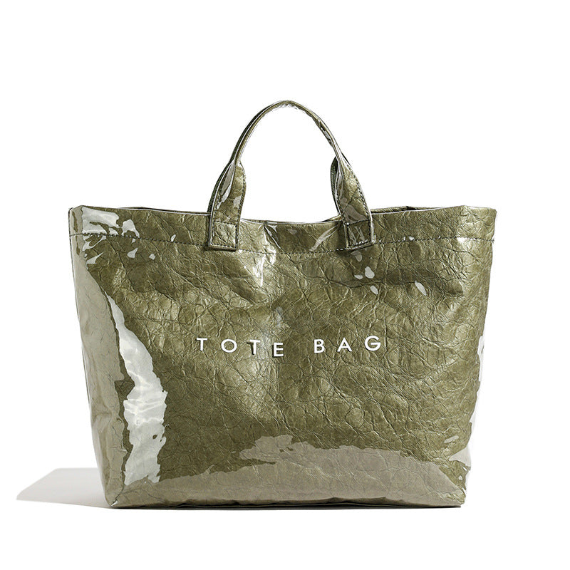 Vintage PVC tote with DuPont lettering - Premium PVC tote from Concordia Style Boutique - Just $23.38! Shop now at Concordia Style Boutique