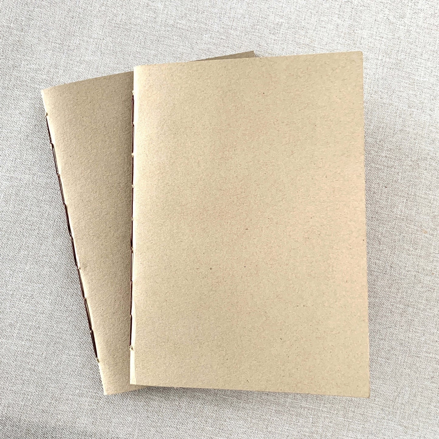 Composition Kraft Travelers Notebook Insert - A6 - Composition Ruled - Fountain Pen Friendly Notebook - Hand-Stitched Binding