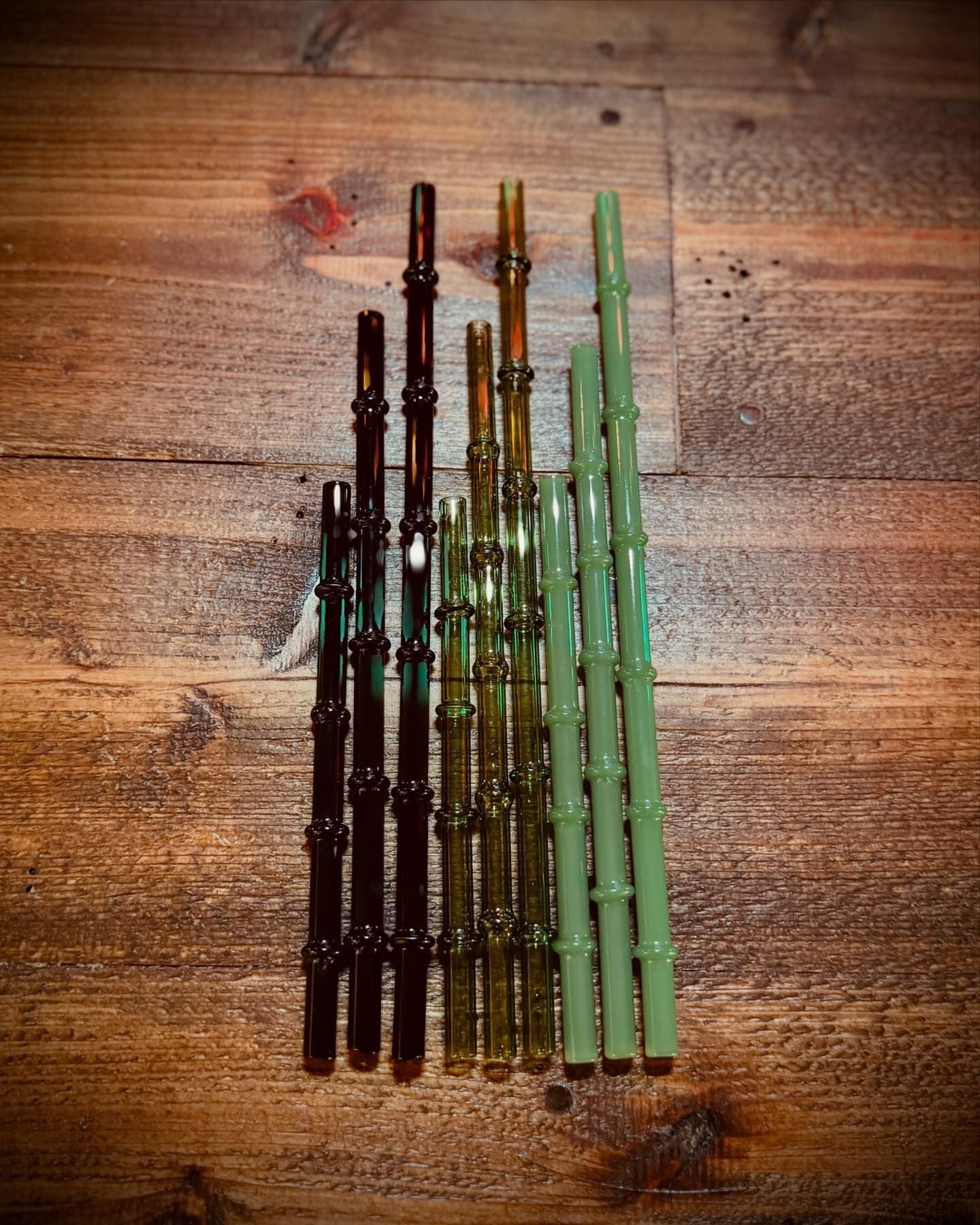 Set of 3 “Tiki Bamboo” Straw