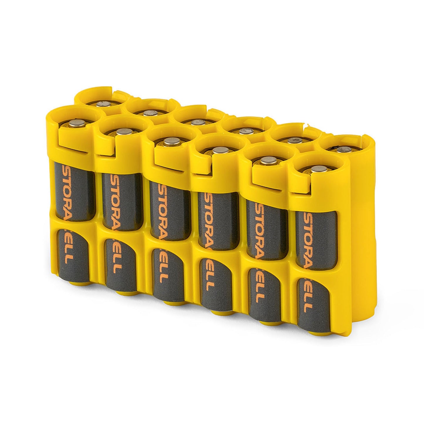 12 AA Pack Battery Caddy (Yellow)