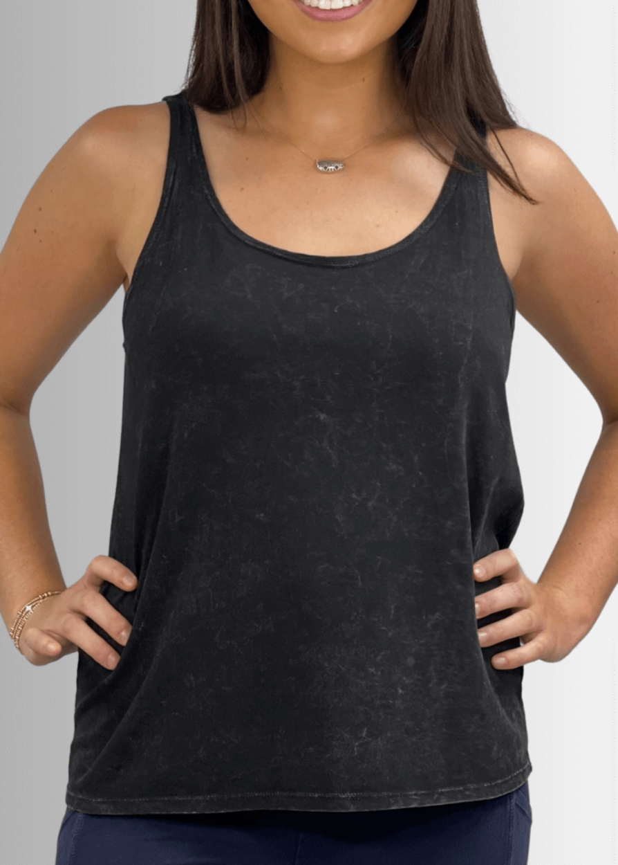 Twenty Four Seven Cotton Tank in Stone - Concordia Style Boutique