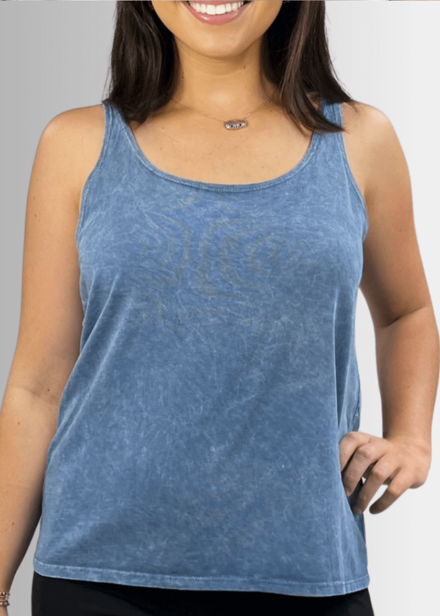 Twenty Four Seven Cotton Tank in Stone - Concordia Style Boutique