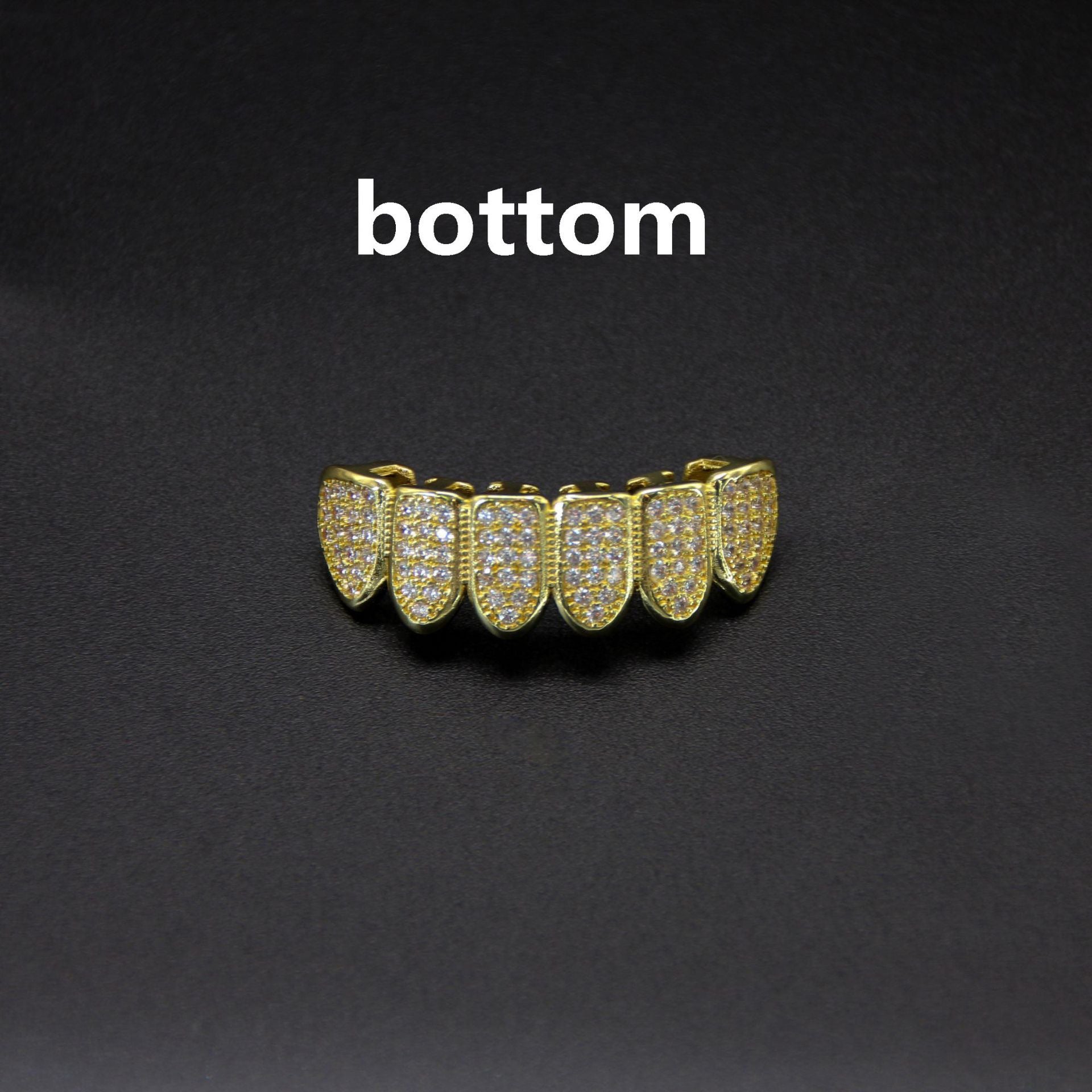 Hip hop Veneers/ Grills with Copper Zircon micro inlaid - Premium Hip hop Veneers from Concordia Style Boutique - Just $15.50! Shop now at Concordia Style Boutique