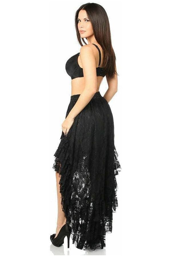 Black High Low Lace Skirt - Concordia Style Boutique