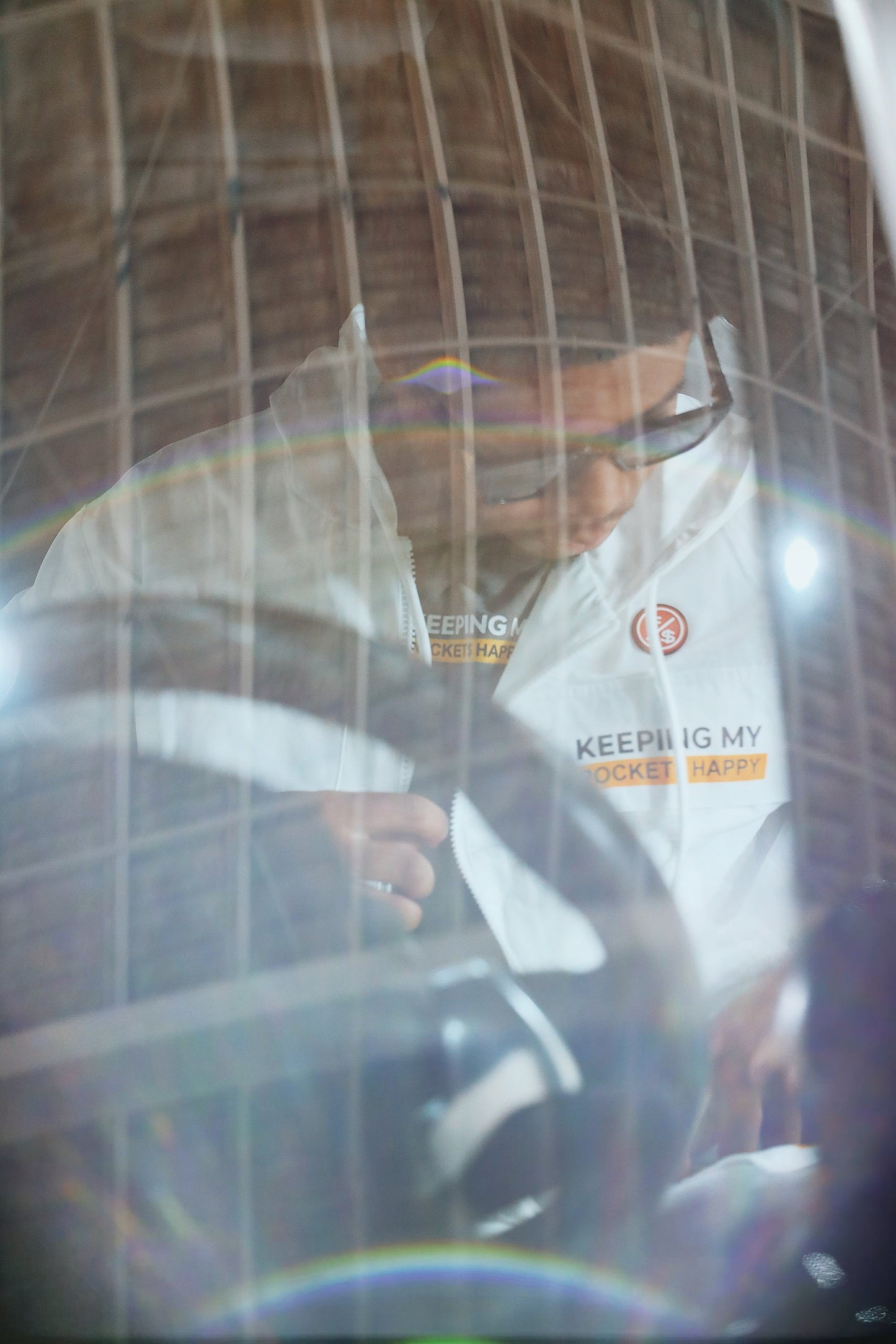 Happy Pockets Windbreaker Zip-Up Jacket (White) - Concordia Style Boutique