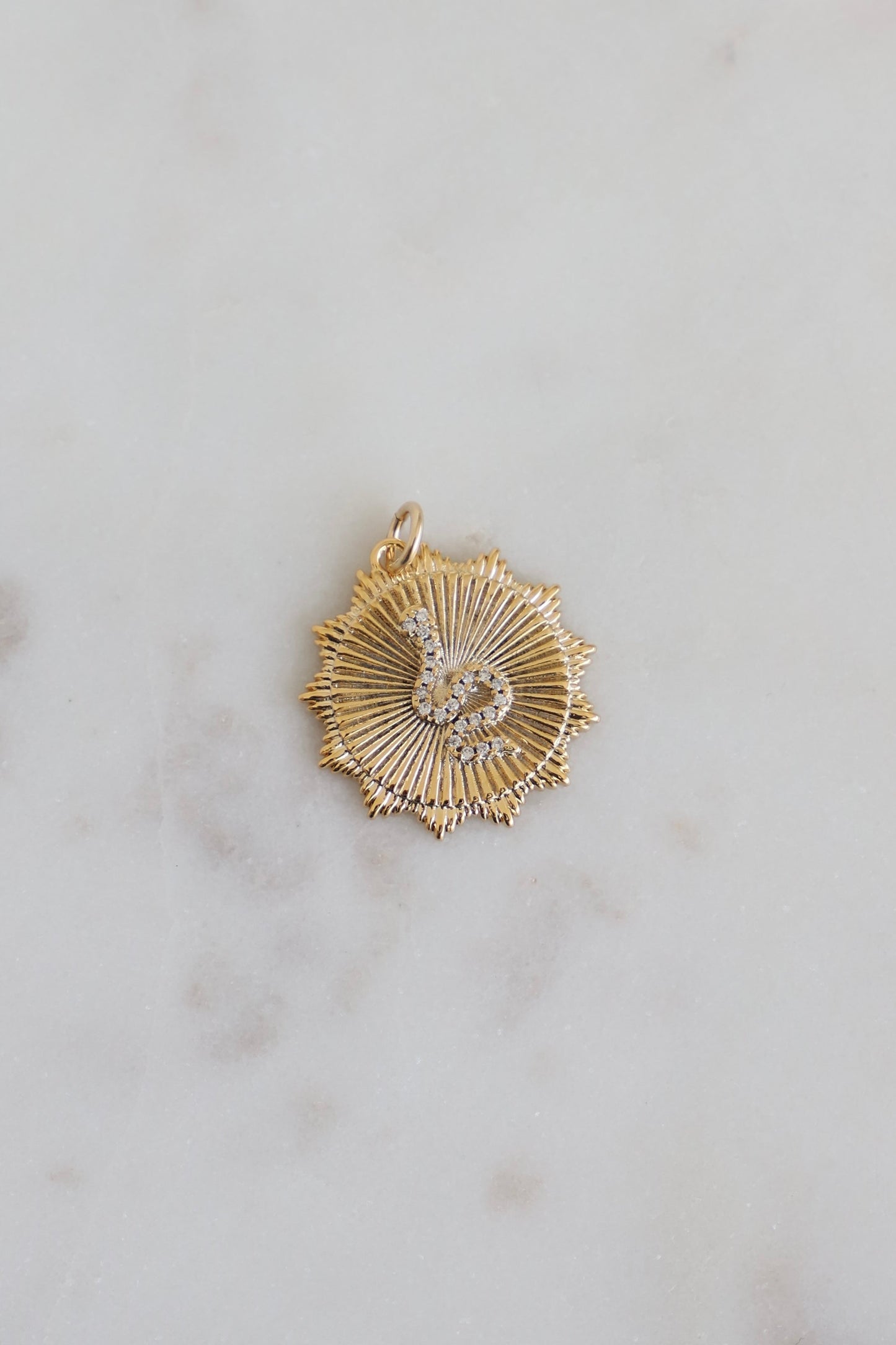 CZ SNAKE MEDALLION - Concordia Style Boutique