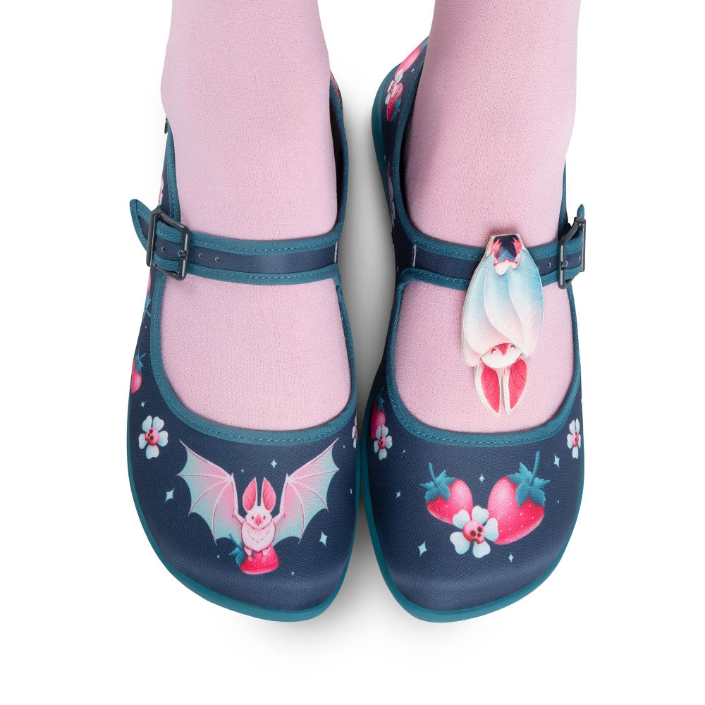 Chocolaticas® Albine Bat Women's Mary Jane Flat - Concordia Style Boutique