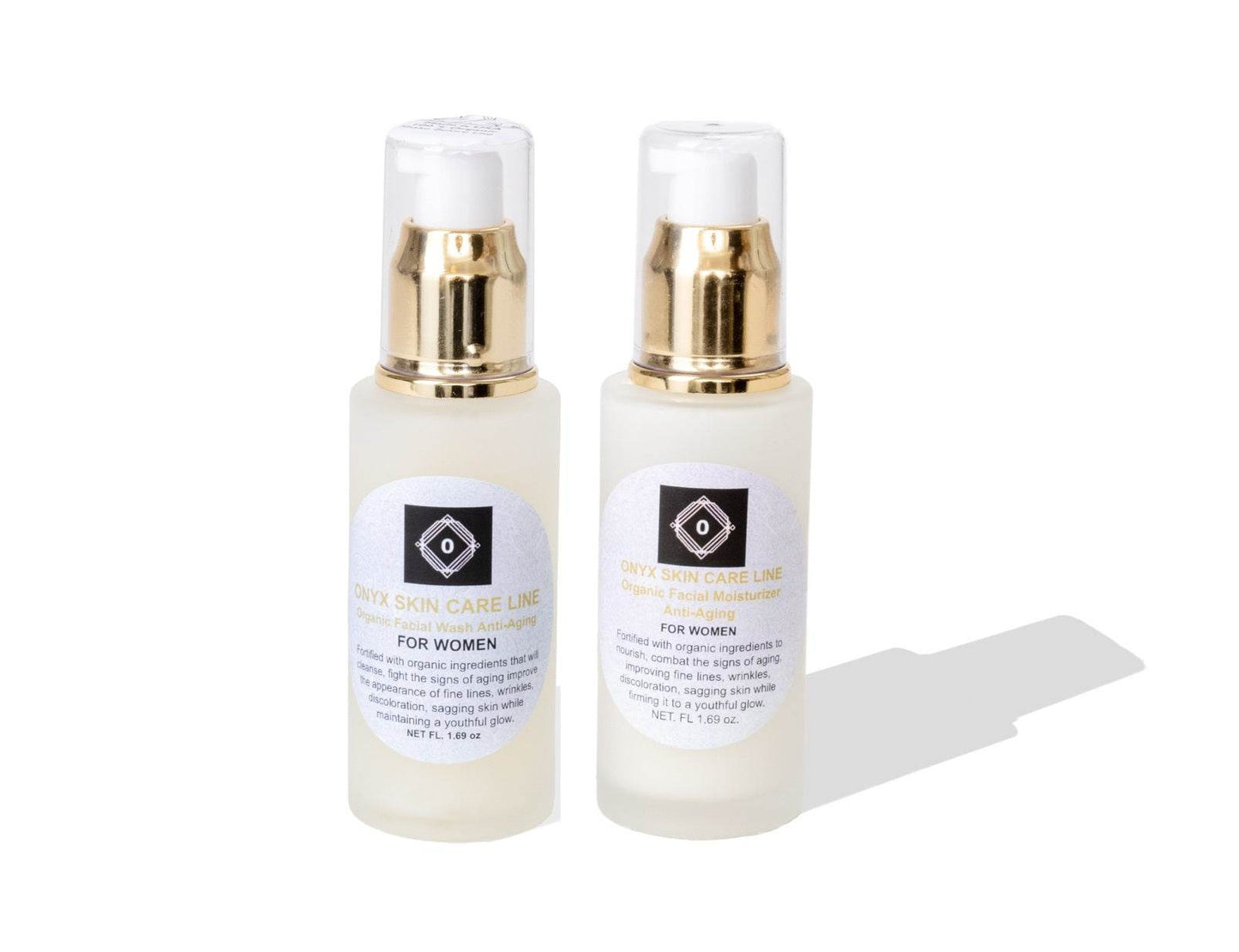 Organic Two-Step Anti-Aging Facial System - Wash and Moisturizer - For WOMEN - Concordia Style Boutique