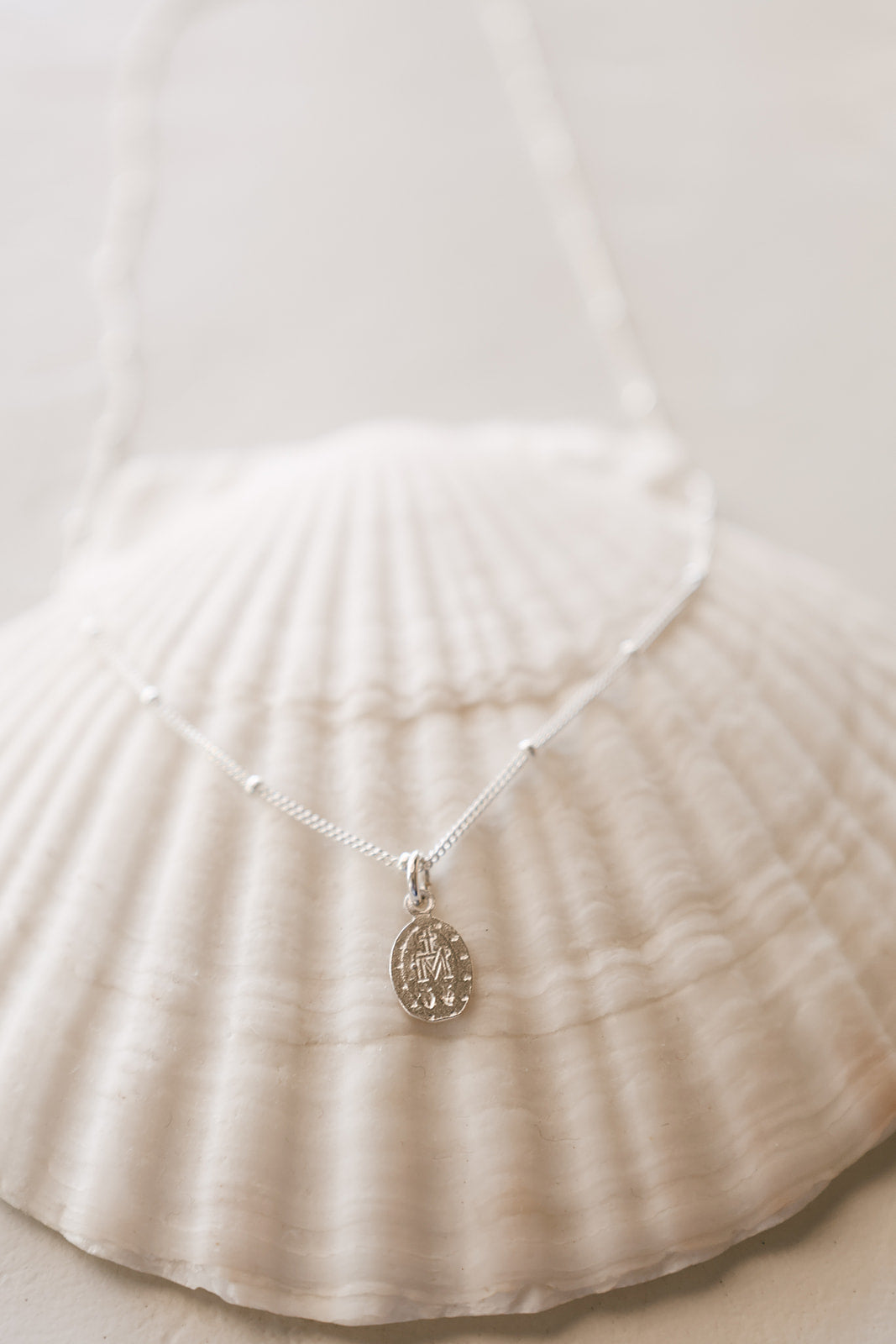 Miraculous Medal Necklace in 925 Sterling Silver