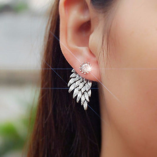 ANGEL WING STUD EARRINGS (PAIR) - Concordia Style Boutique