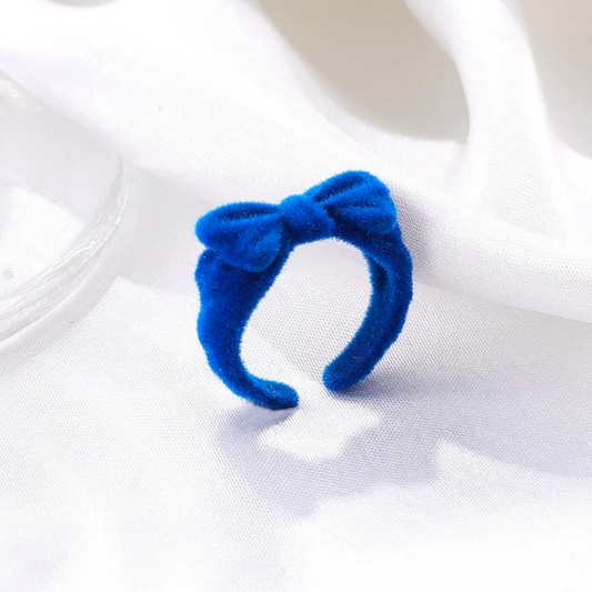 VELVET BOWKNOT RING (ADJUSTABLE) - Concordia Style Boutique