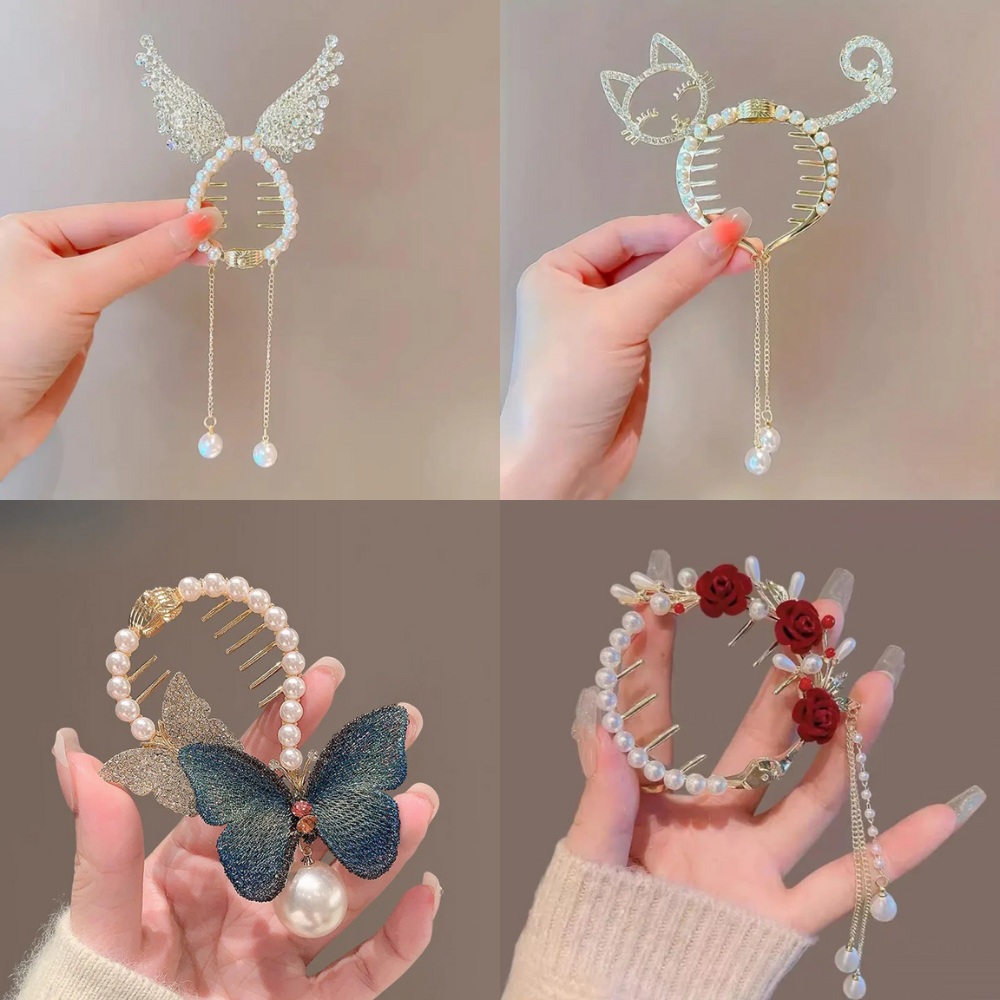 SPARKLING PEARL HAIR CLIPS - Concordia Style Boutique